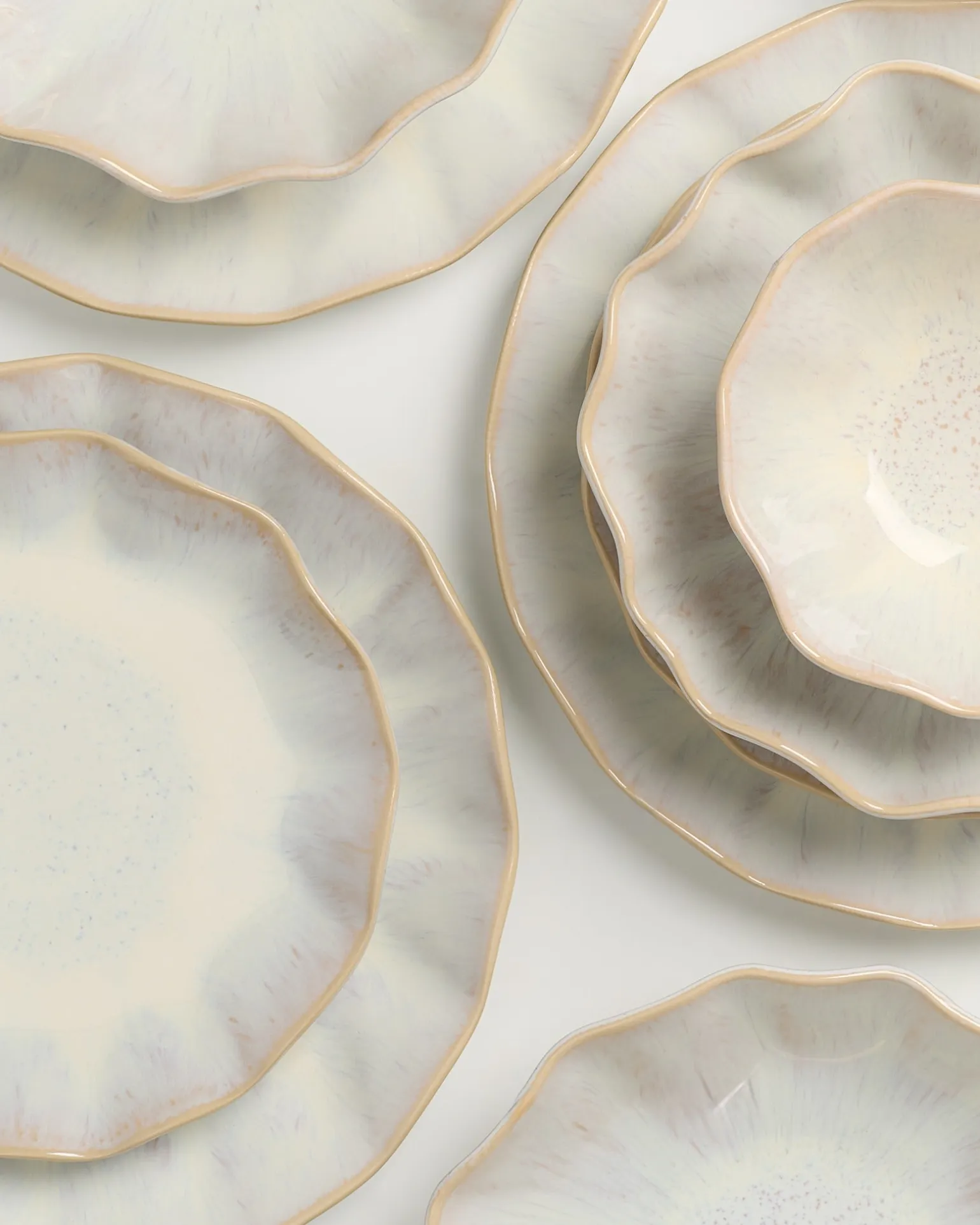 Areia Geschirr-Set shell sand 16-teilig