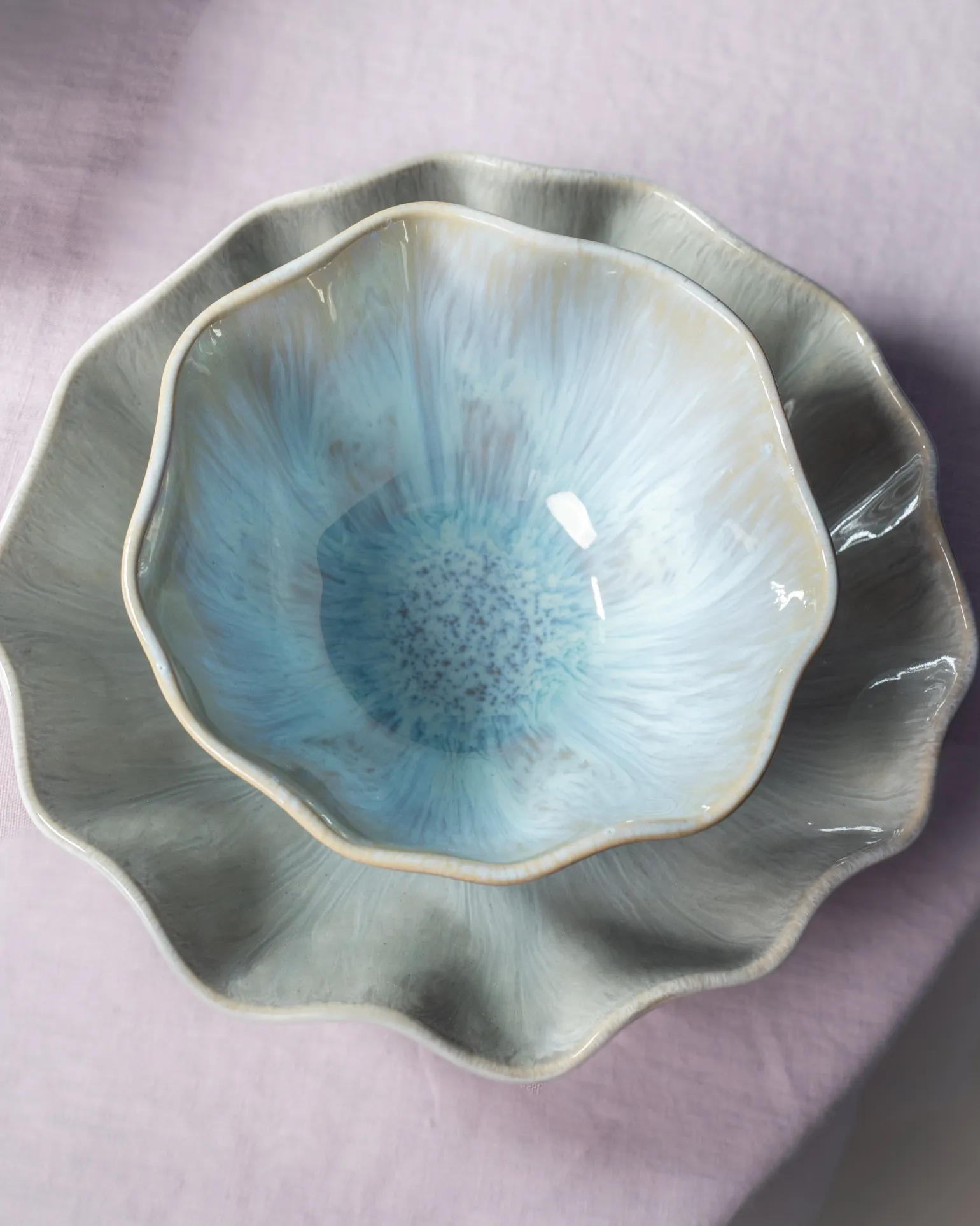 Areia Müslischale shell azur