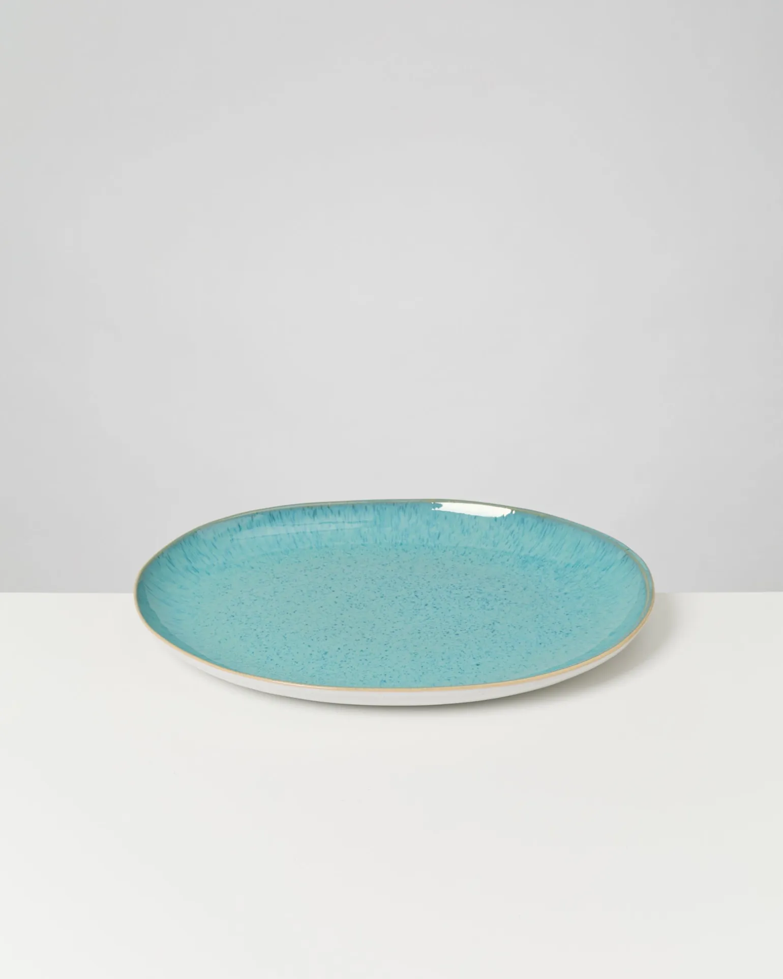 Areia Servierplatte L oval aqua