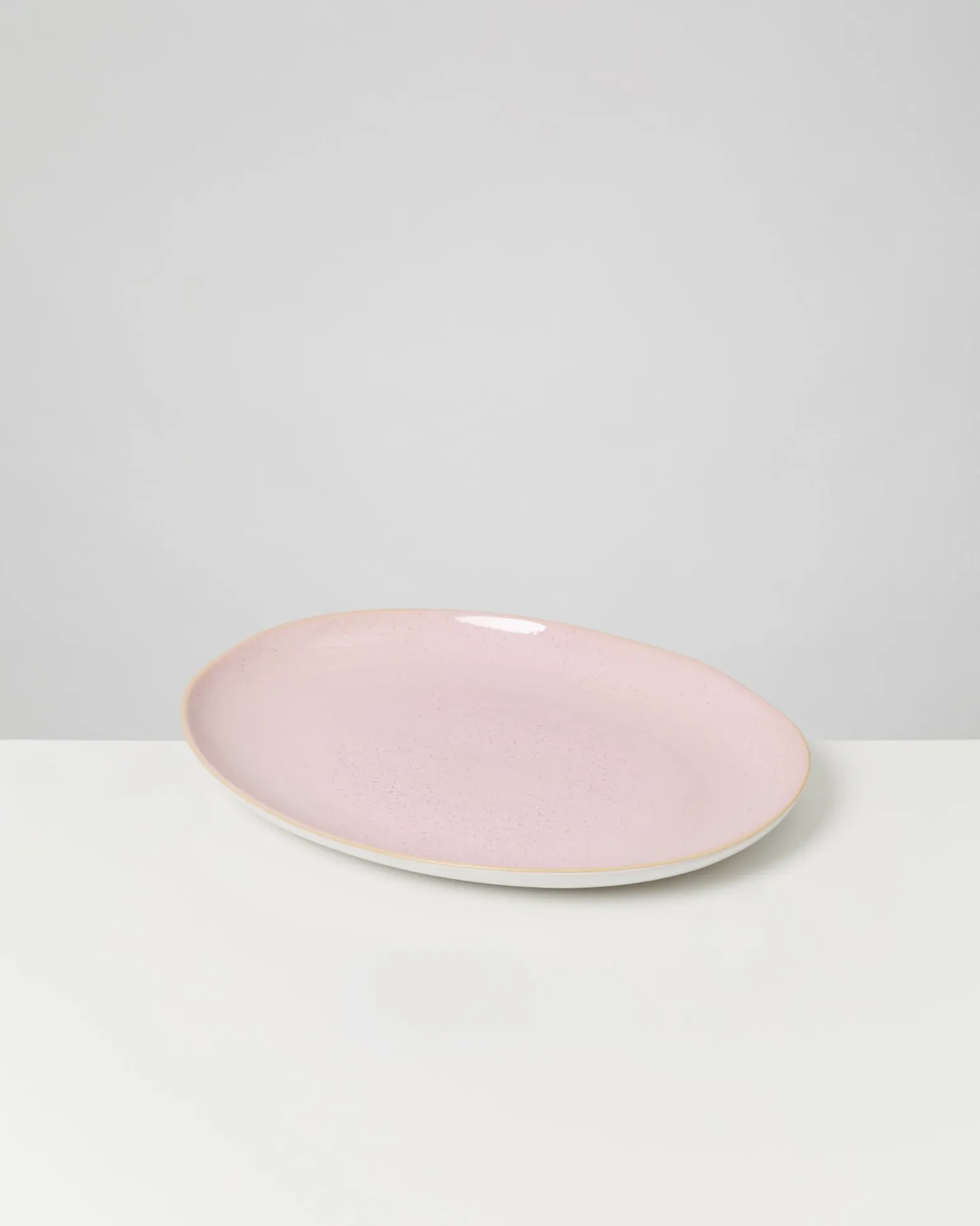 Areia Servierplatte L oval rosé
