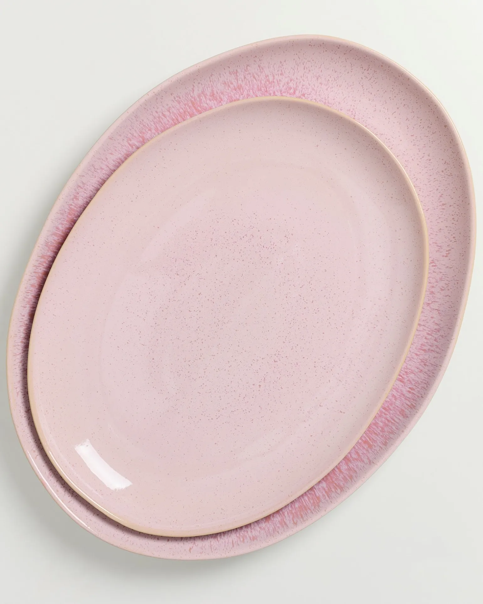 Areia Servierplatte L oval rosé