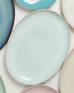 Areia Servierplatte L oval azur