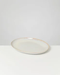 Areia Servierplatte L oval sand