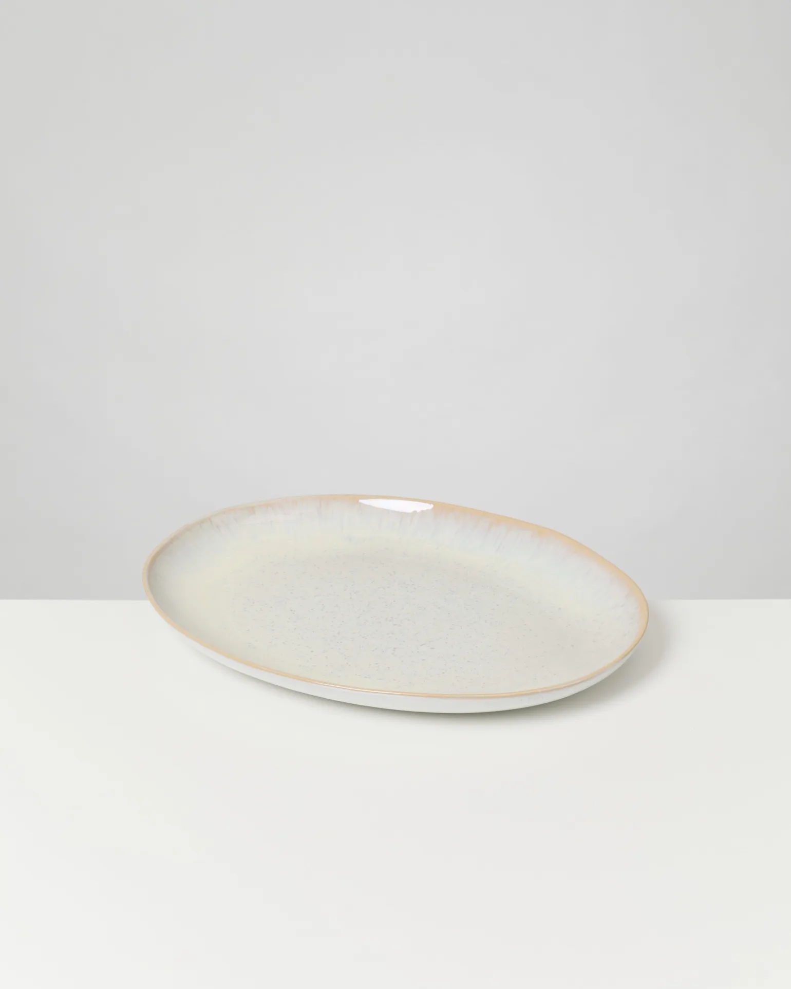 Areia Servierplatte L oval sand