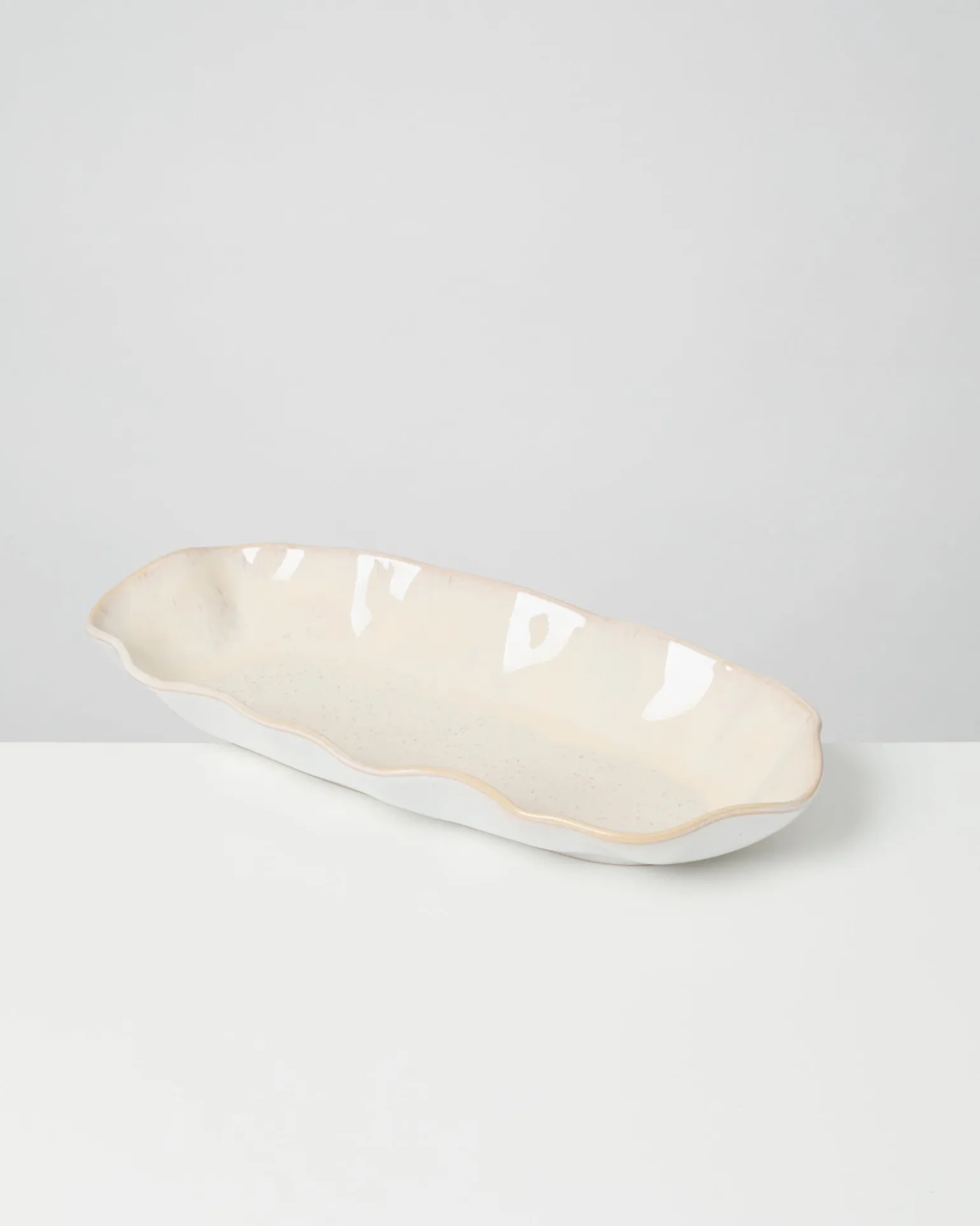 Areia Servierplatte L shell sand