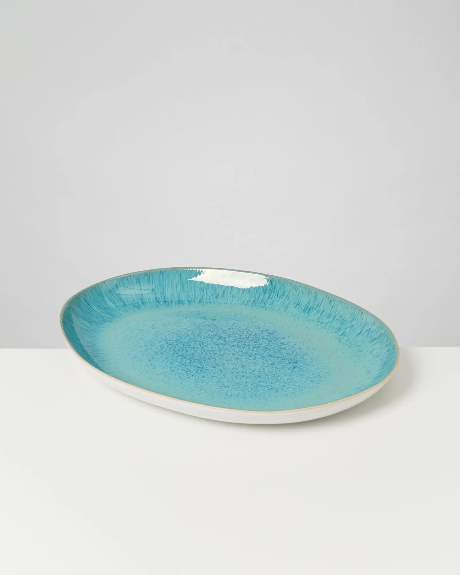 Areia Servierplatte XL oval aqua