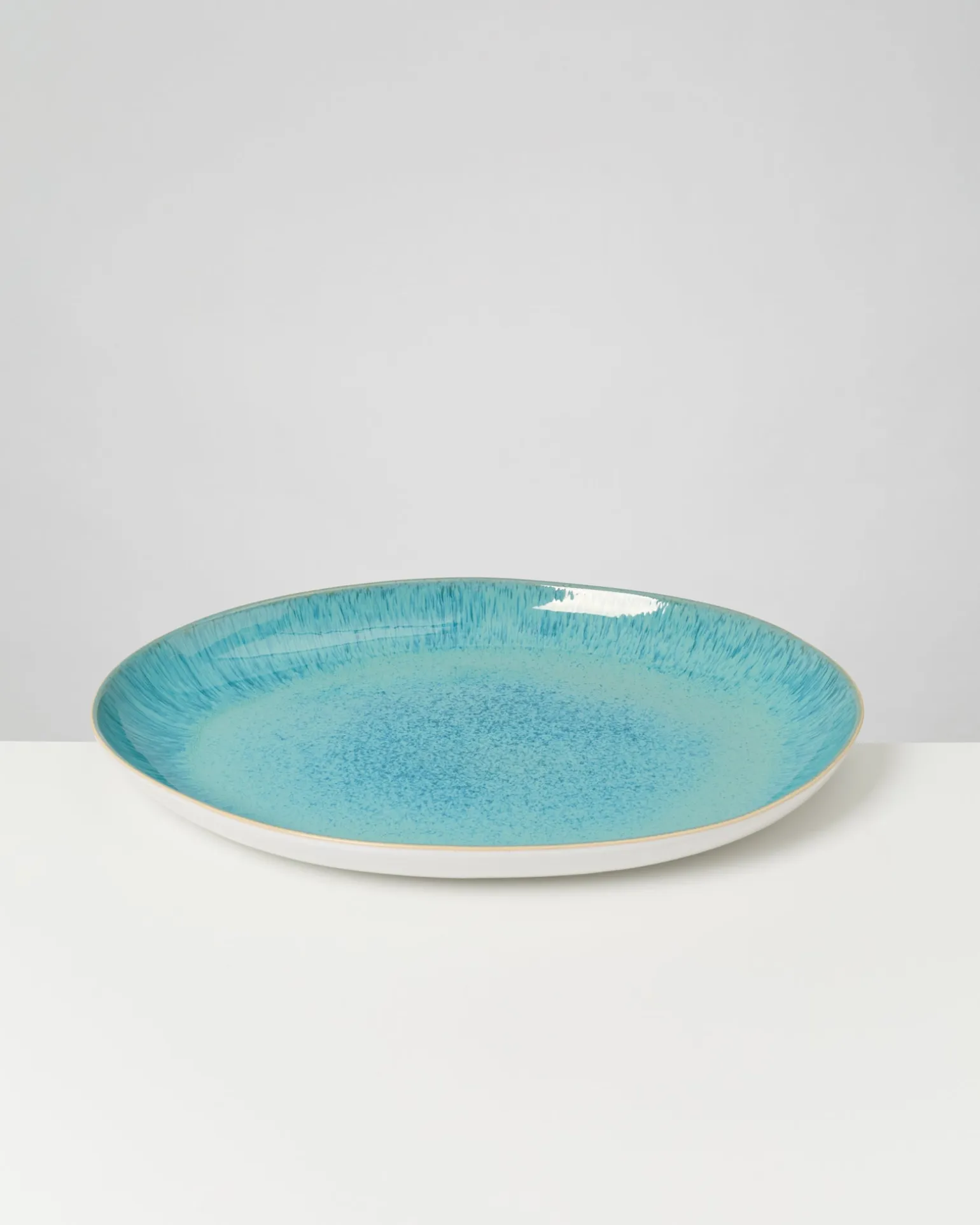Areia Servierplatte XL oval aqua