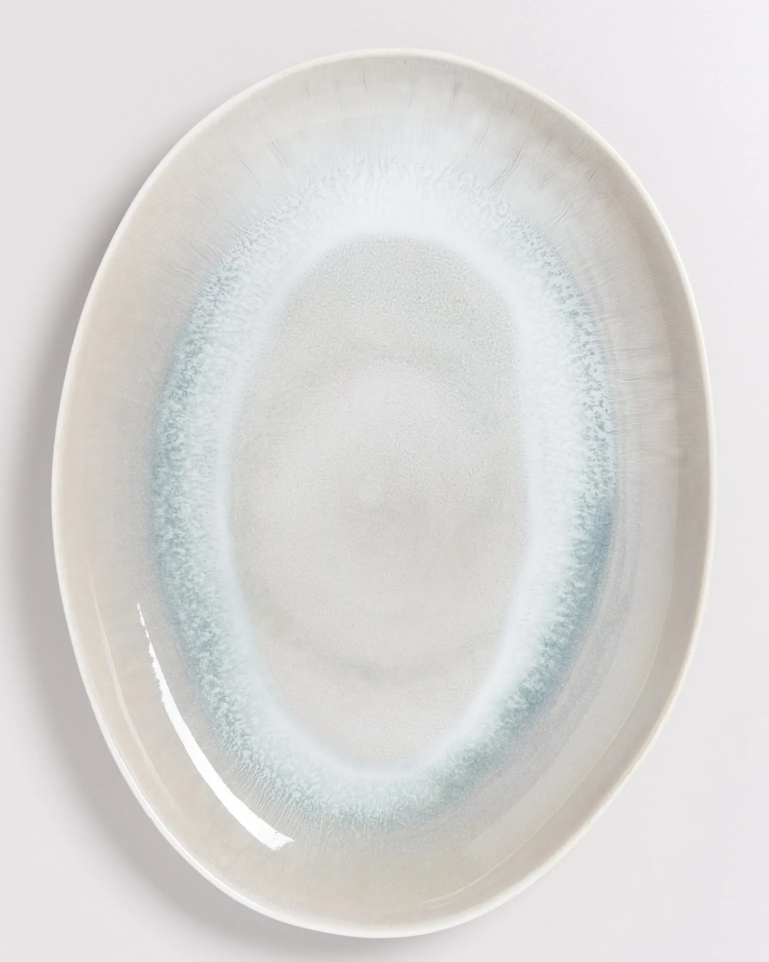 Areia Servierplatte XL oval grau