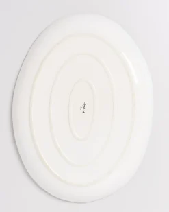 Areia Servierplatte XL oval grau