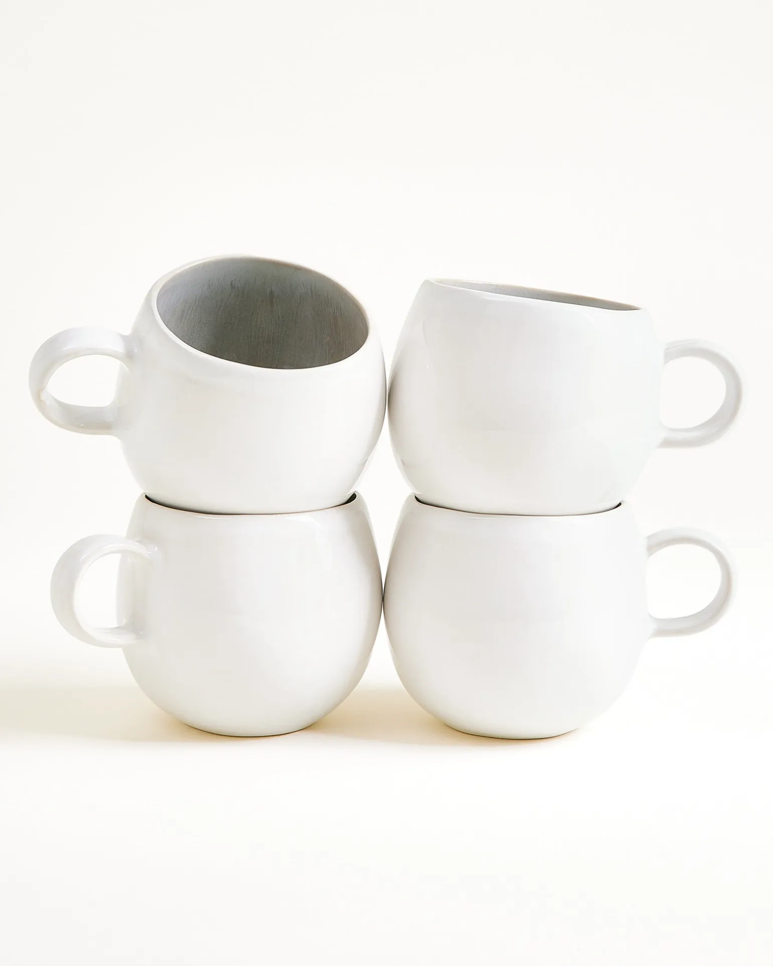 Areia Tasse groß grau 4er-Set