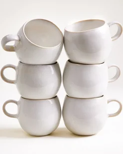 Areia Tasse groß weiß 6er-Set