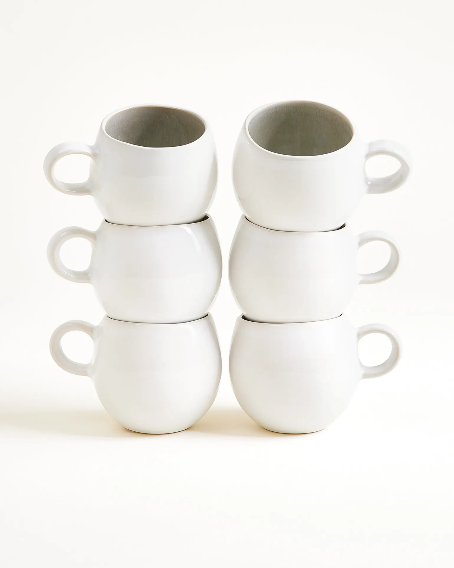 Areia Tasse klein grau 6er-Set