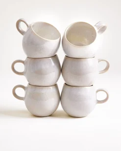 Areia Tasse klein weiß 6er-Set