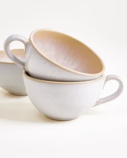 Areia Teetasse & Untertasse groß classic sand 4er-Set