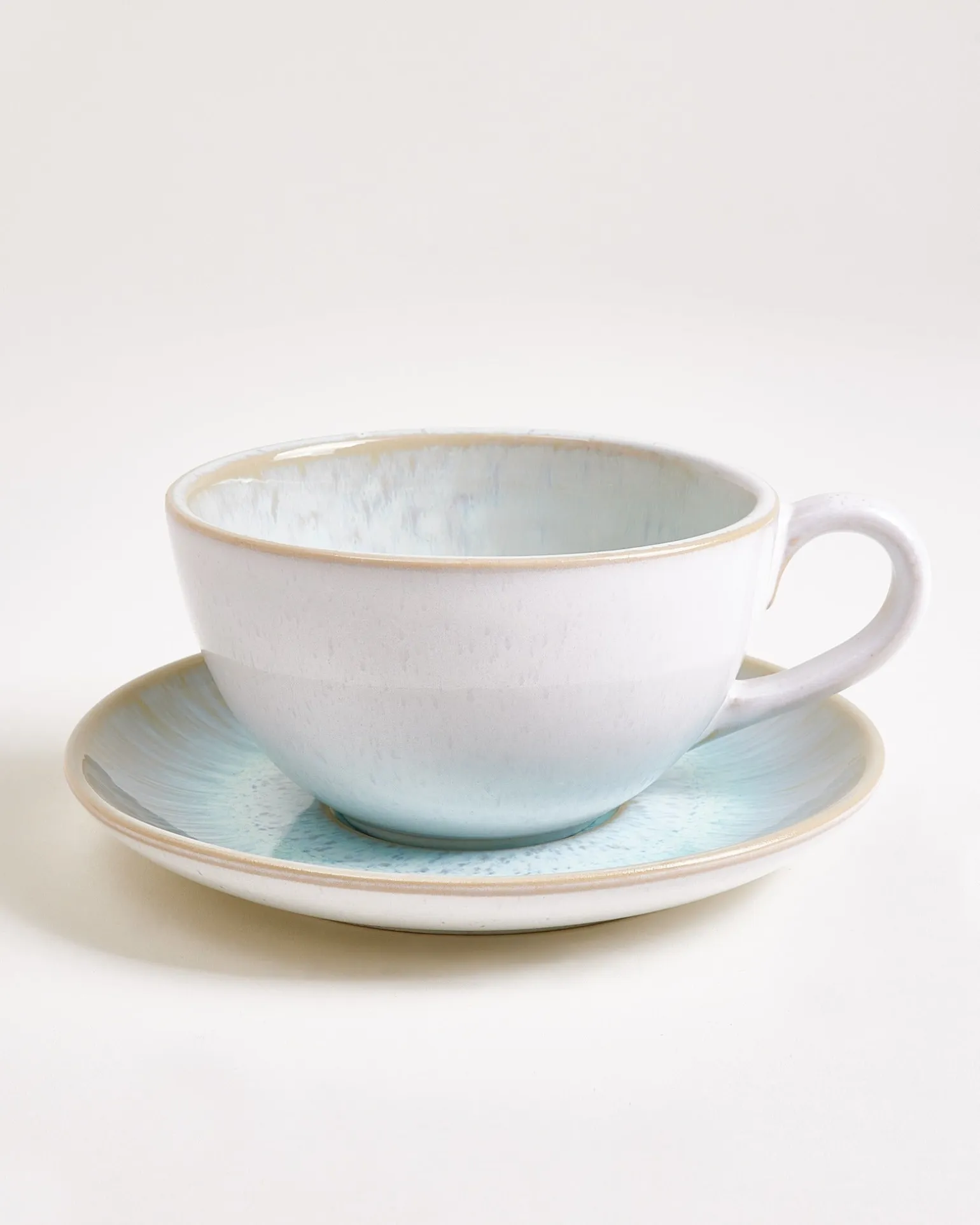 Areia Teetasse & Untertasse groß classic azur