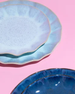 Areia Teller groß shell azur