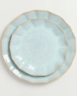 Areia Teller klein shell azur