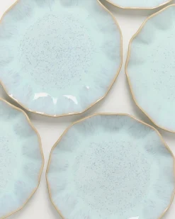 Areia Teller klein shell azur