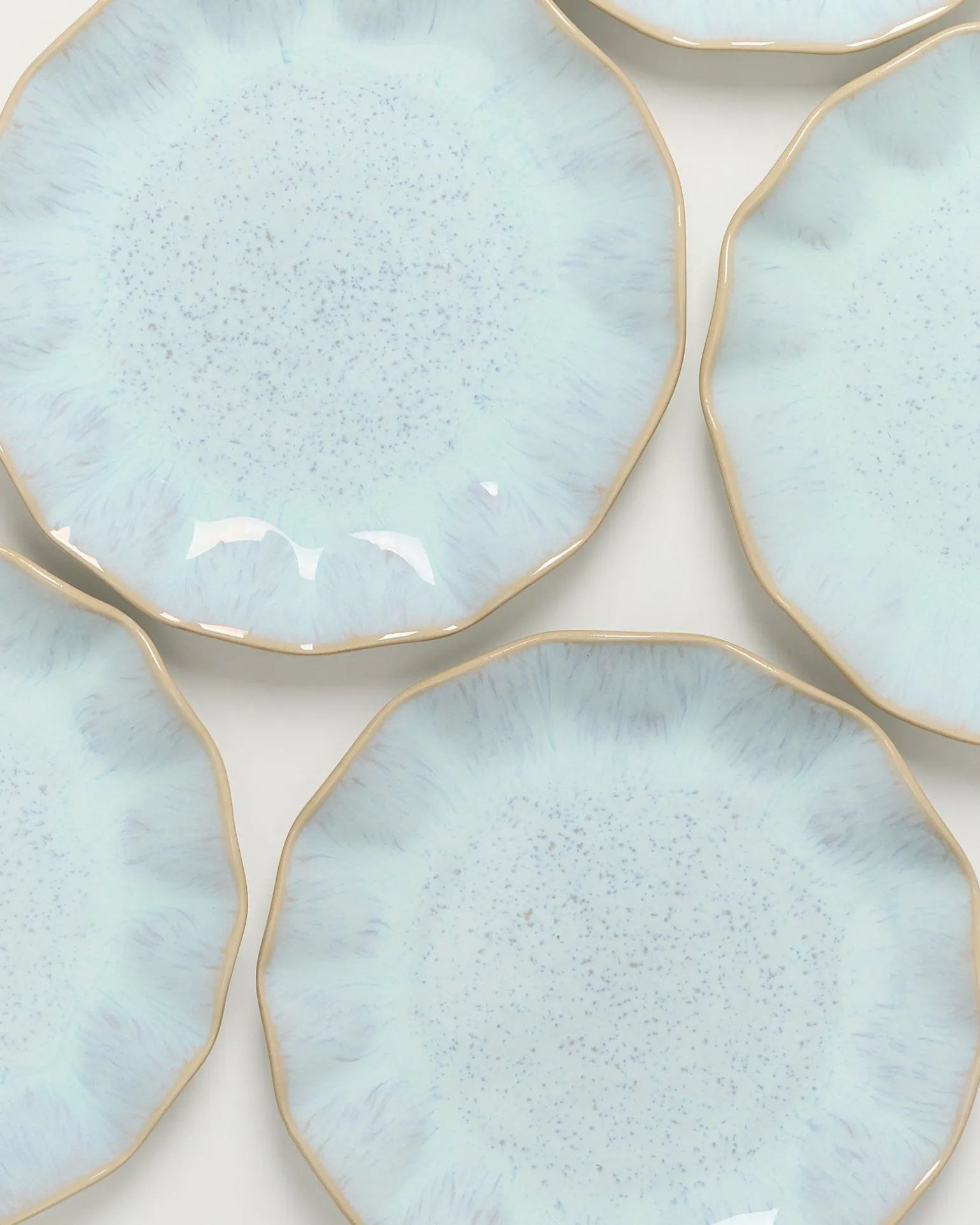 Areia Teller klein shell azur