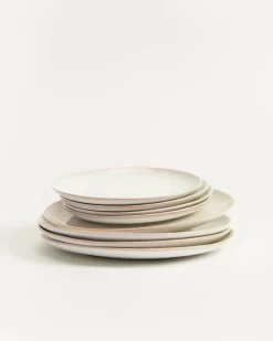 Areia Teller-Set sand 8-teilig