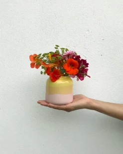 Bebé Vase S gelb rosé