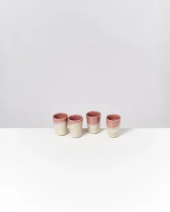Bica Espressobecher rosa sand 4er-Set