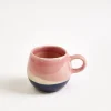 Bica Espressotasse rosa sand dunkelblau