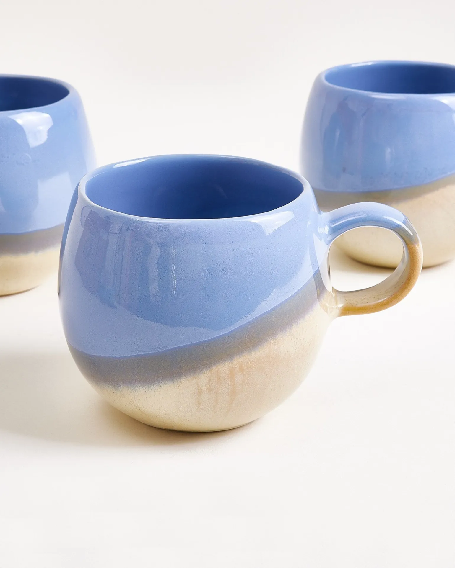 Bica Tasse groß cornflower sand 4er-Set