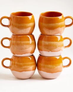 Bica Tasse groß orange 6er-Set