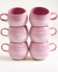 Bica Tasse groß pink 6er-Set