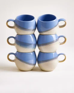 Bica Tasse klein cornflower sand 6er-Set