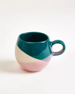 Bica Tasse klein dunkelgrün sand rosa
