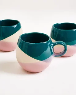 Bica Tasse klein dunkelgrün sand rosa