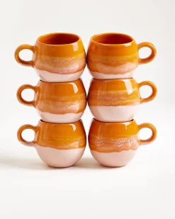 Bica Tasse klein orange 6er-Set
