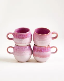 Bica Tasse klein pink 4er-Set