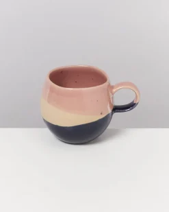 Bica Tasse klein rosa sand dunkelblau