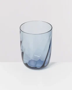 Calma Glas groß swirl blau 4er-Set