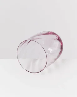 Calma Glas groß swirl lila