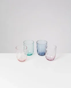 Calma Glas groß swirl lila