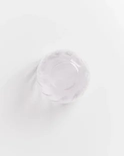 Calma Glas groß swirl lila
