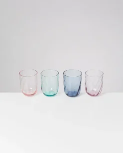 Calma Glas groß swirl mix 4er-Set