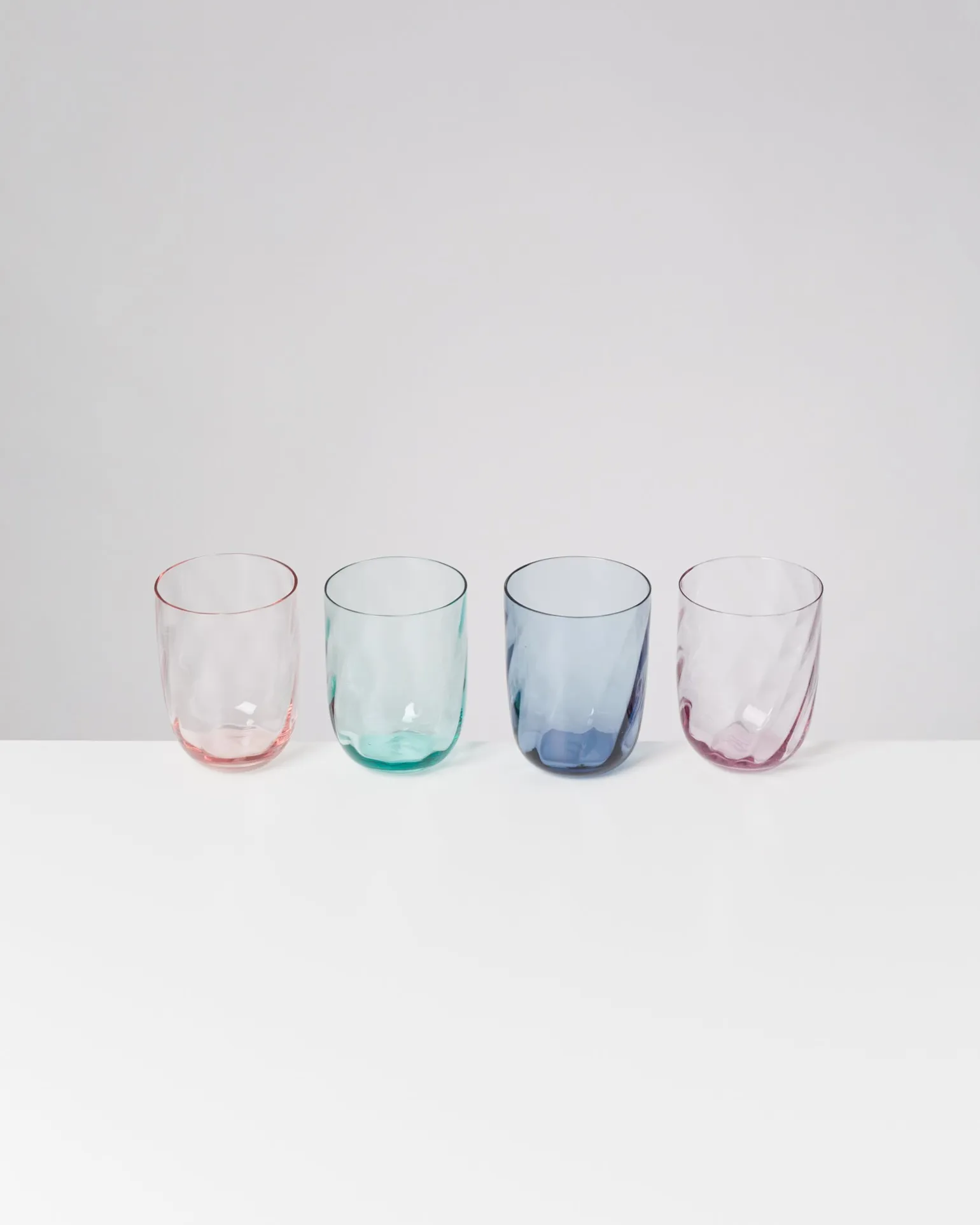 Calma Glas groß swirl mix 4er-Set