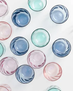 Calma Glas groß swirl mix 4er-Set