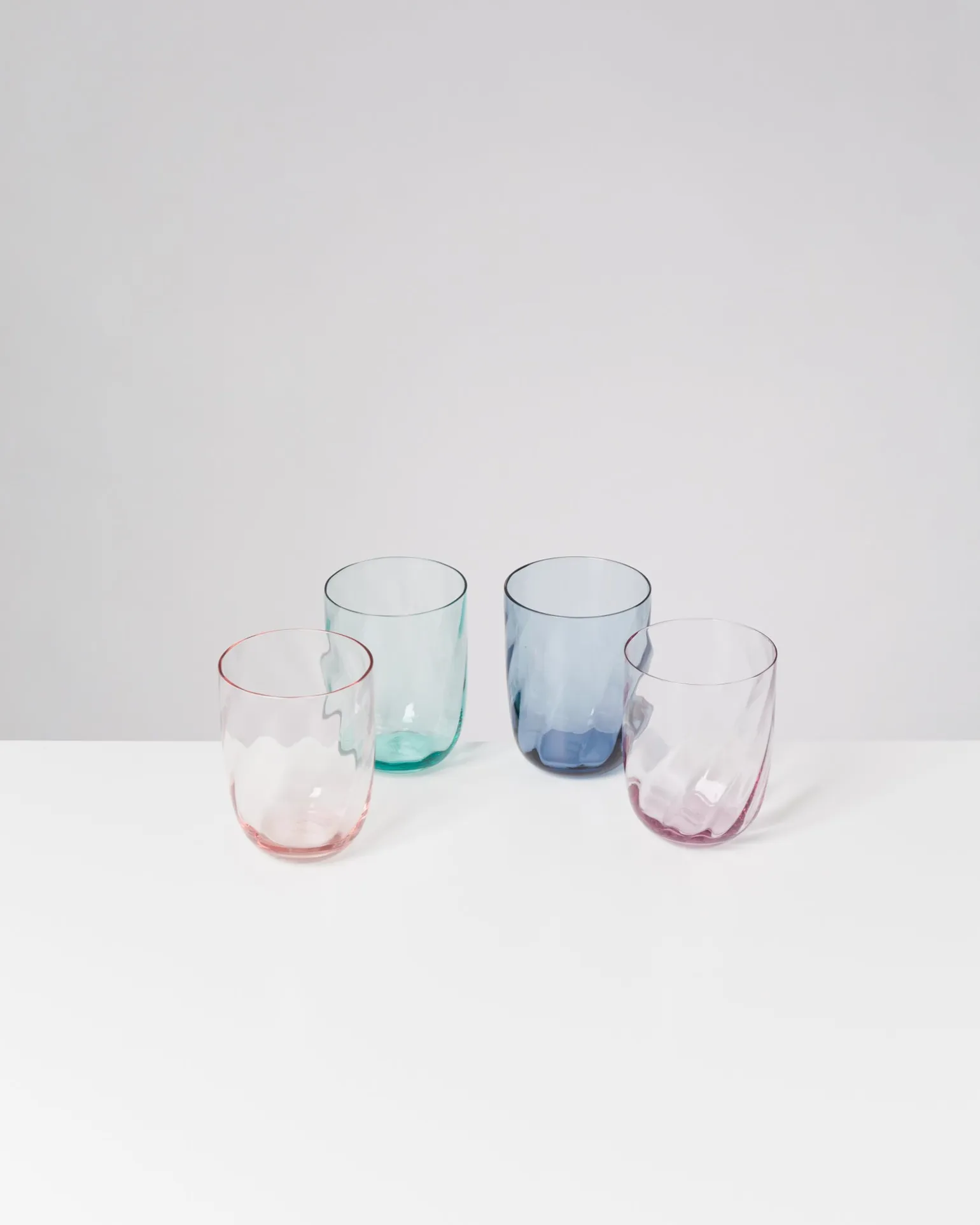 Calma Glas groß swirl rosé