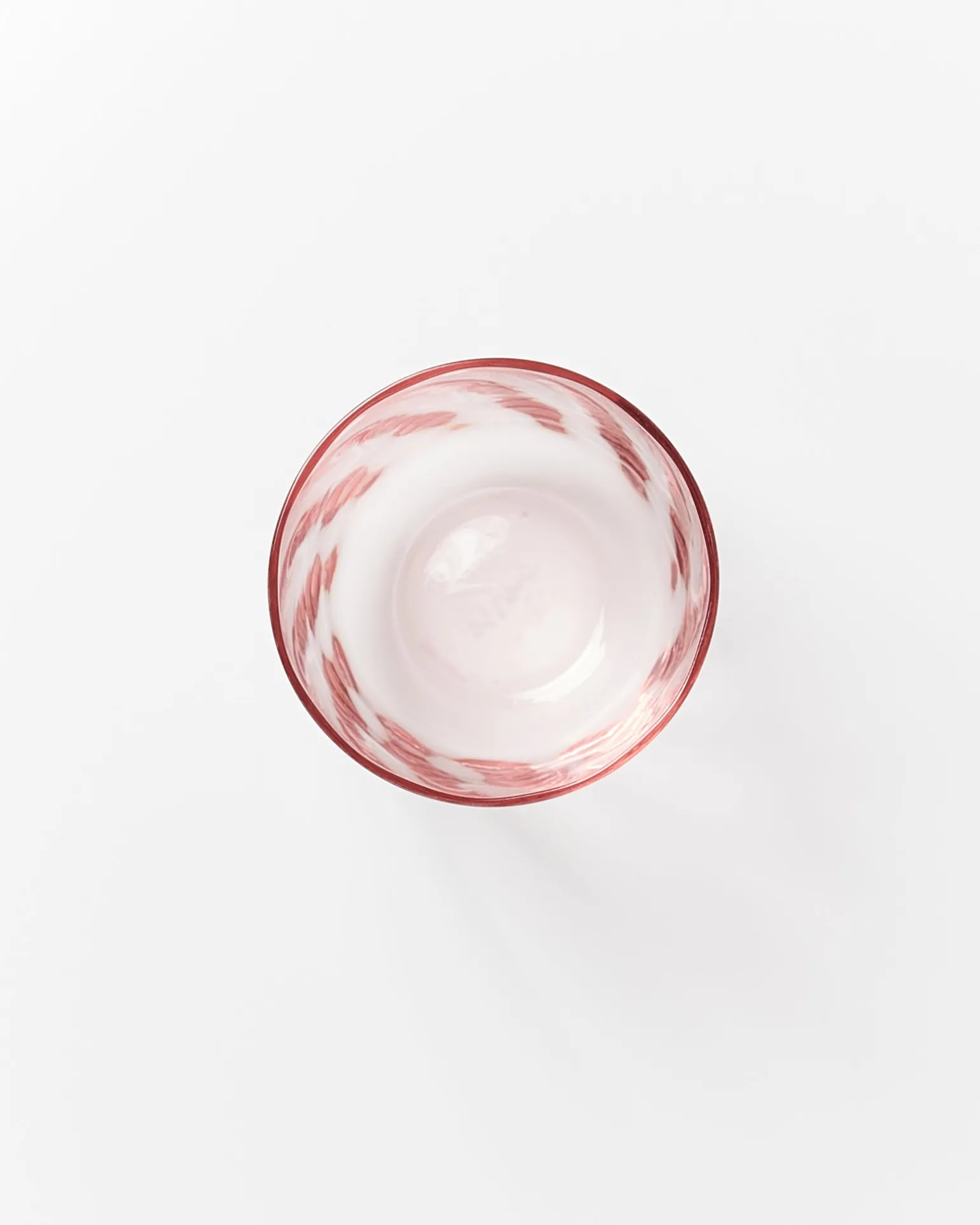 Calma Glas groß swirl rosé