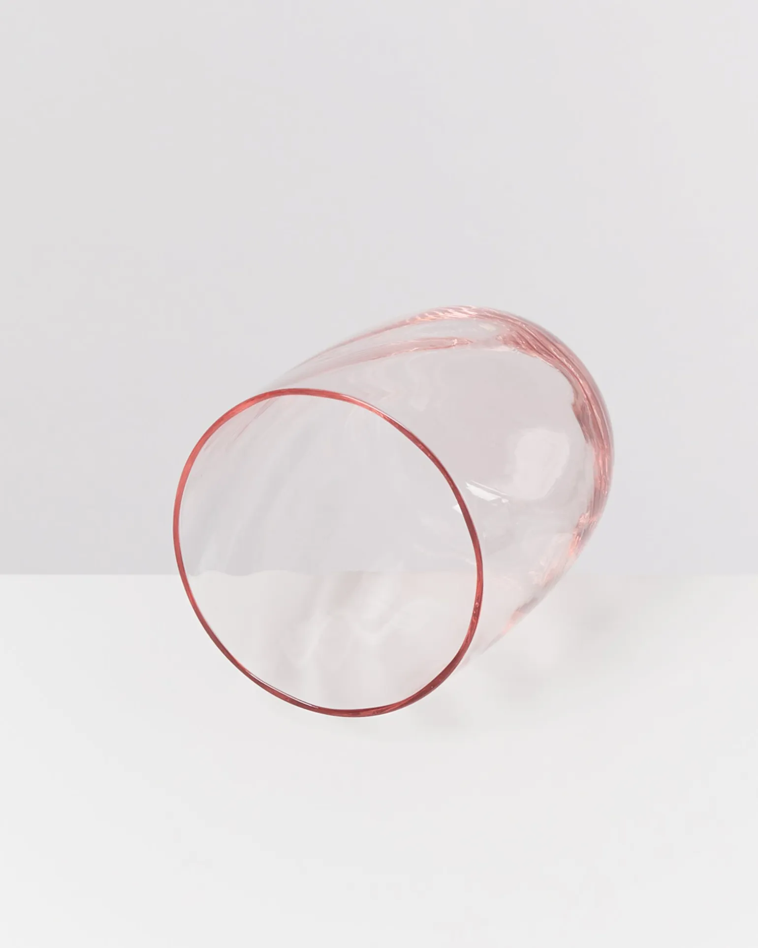 Calma Glas groß swirl rosé 4er-Set