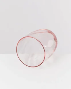Calma Glas groß swirl rosé 6er-Set