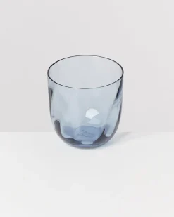 Calma Glas klein swirl blau 4er-Set