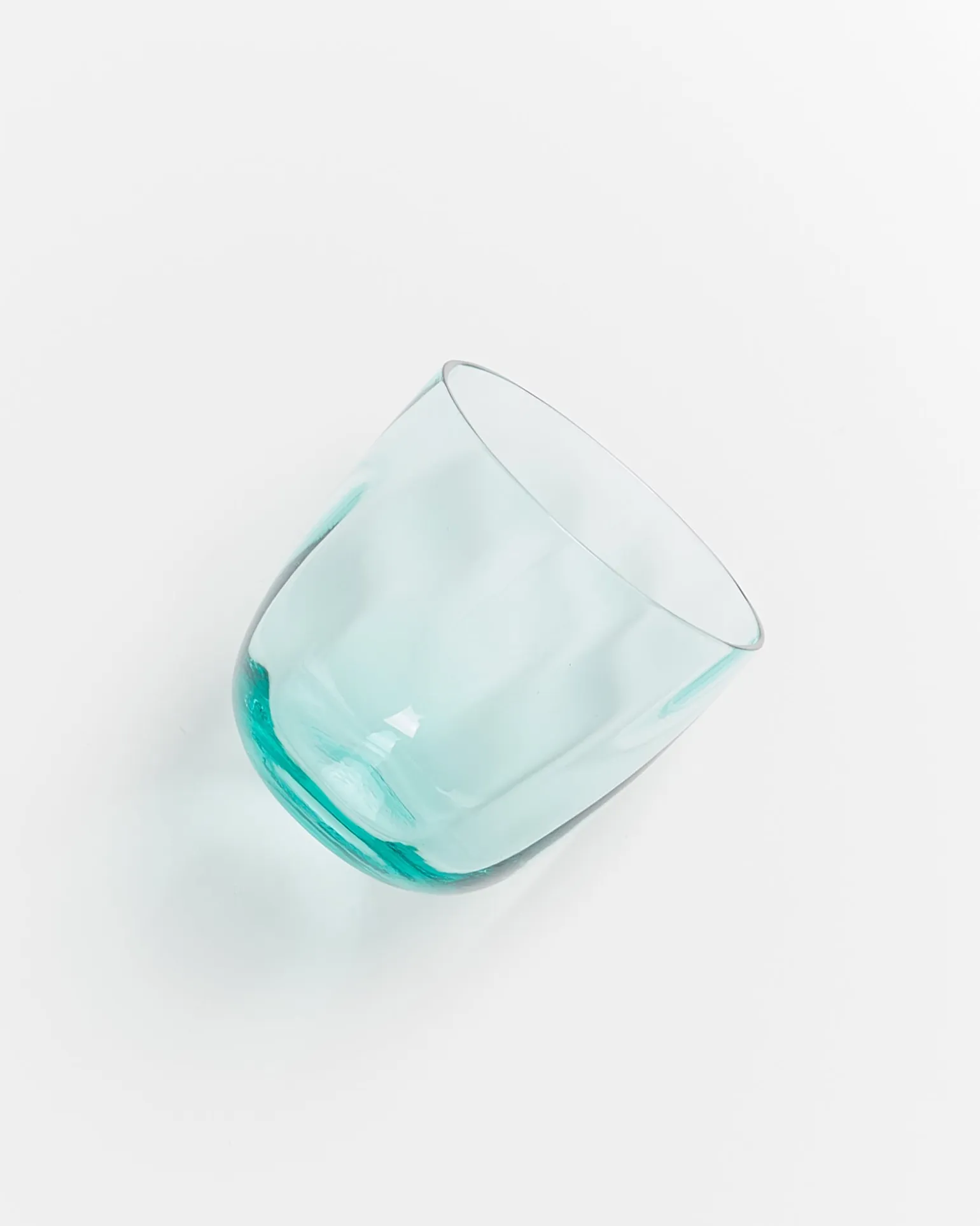 Calma Glas klein swirl grün