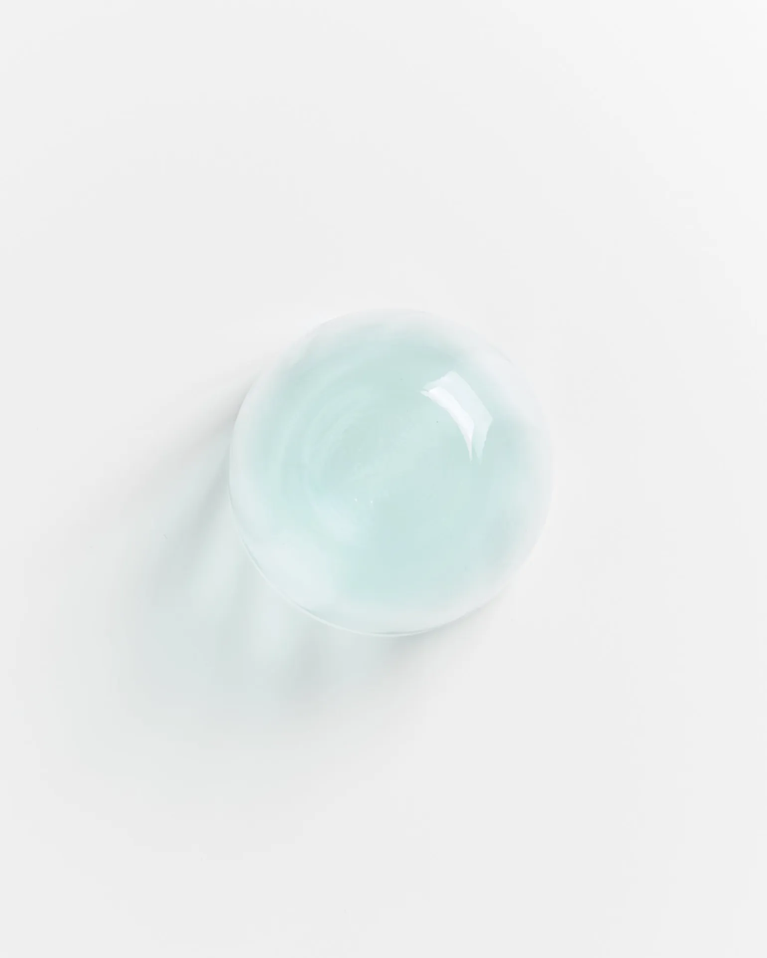 Calma Glas klein swirl grün